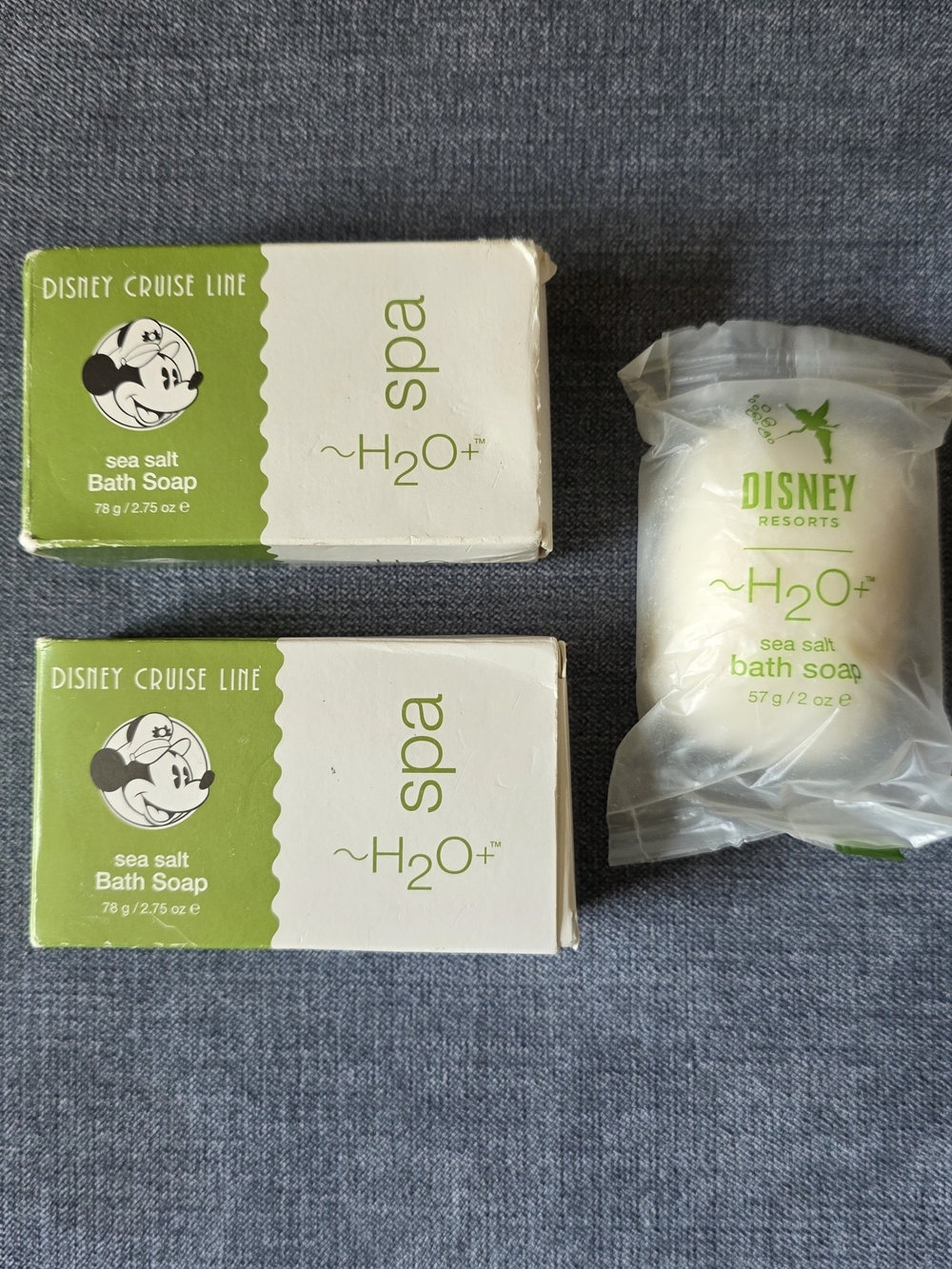 Disney Cruise Line H2O+ Spa Soap Lot Mickey Resort Hotel Soap Set Discontinued